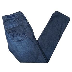 Rock & Republic Berlin Size 8 Straight Leg Denim Jean Stretch Midrise 29 Short